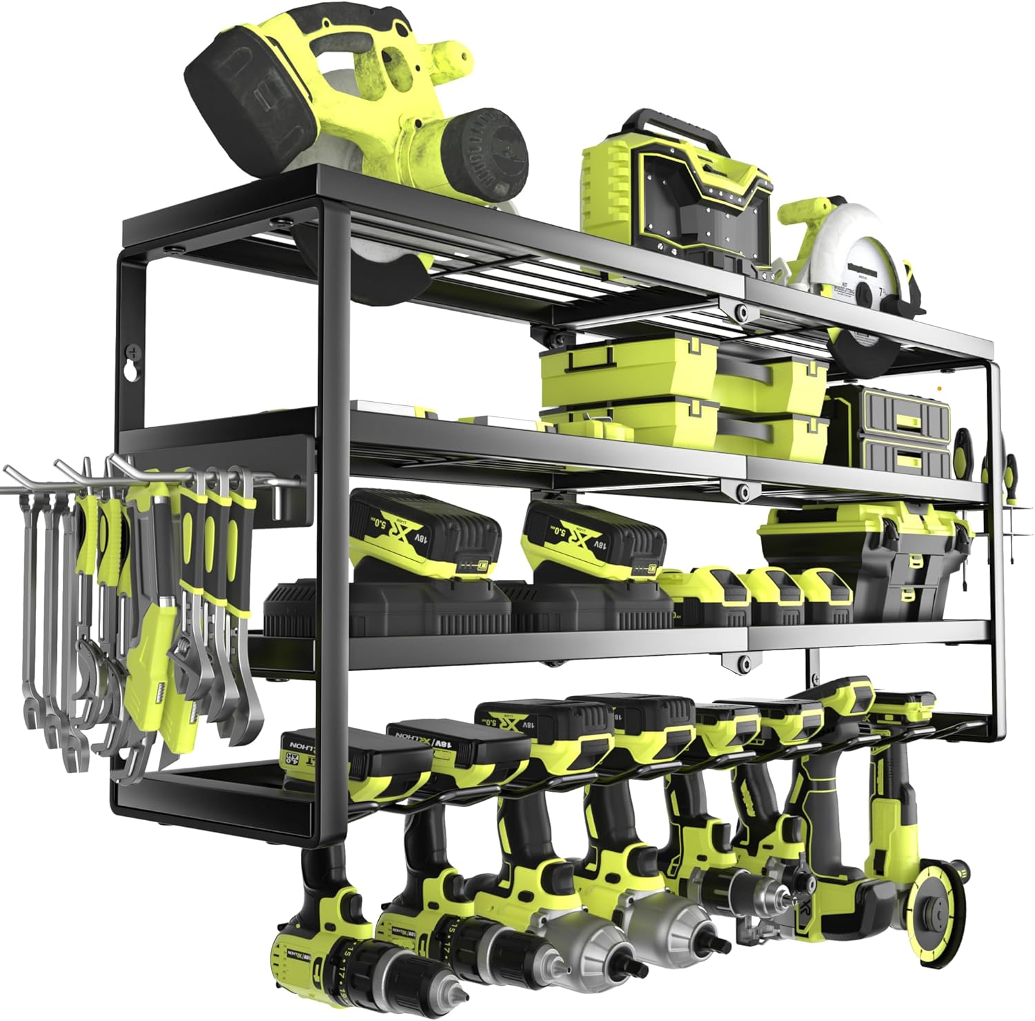 Power Tools Rack - Organisateur mural pour outils électriques à