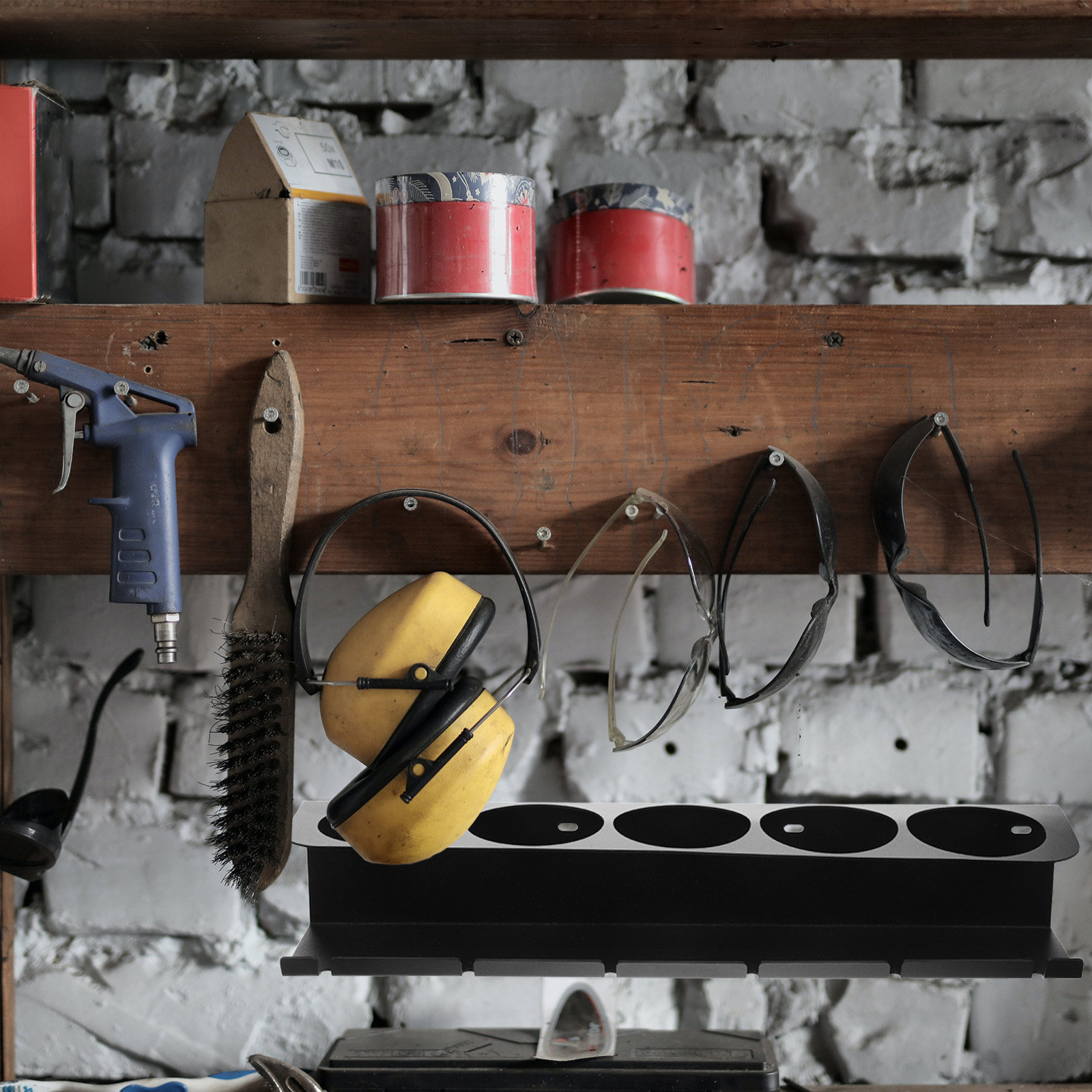 Power Tools Rack - 1 ensemble d'étagères murales robustes en