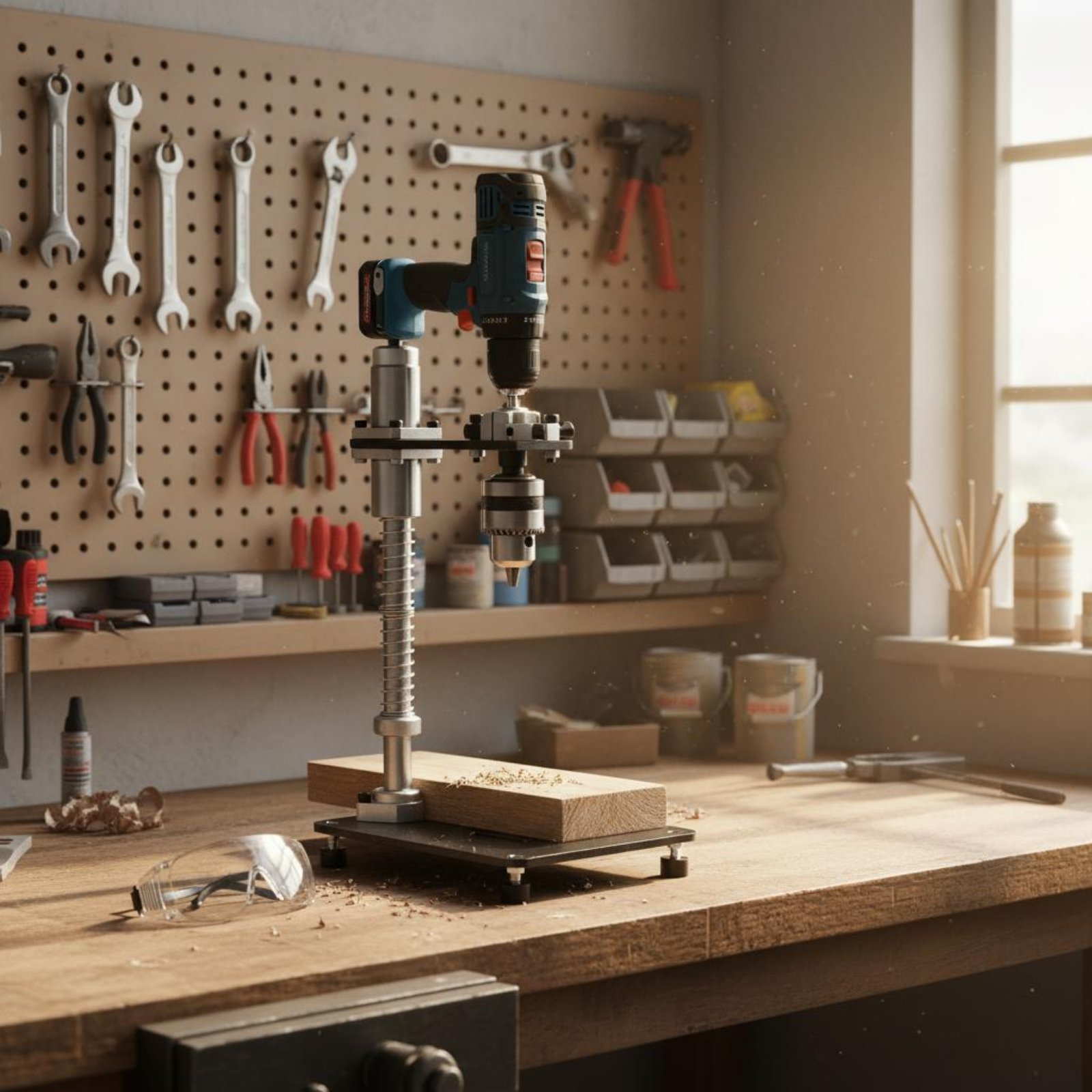 Power Tools And Hand Tools - Support de perceuse à colonne portable,