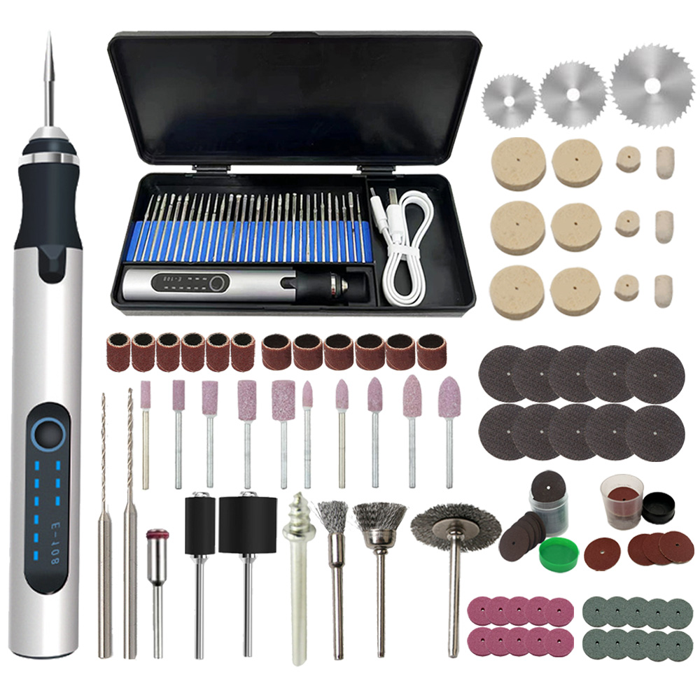 Power Tools Ingco - Mini broyeur électrique 4.2V 5000-10000-18000r, stylo