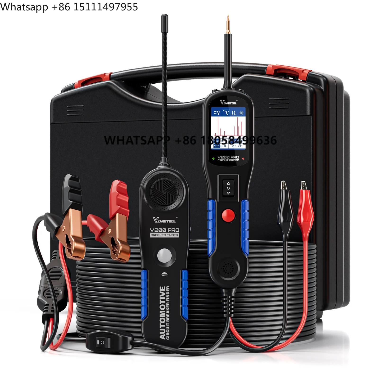 Power Tools English - VDIAGTOOL V200PRO Testeur de batterie électrique,