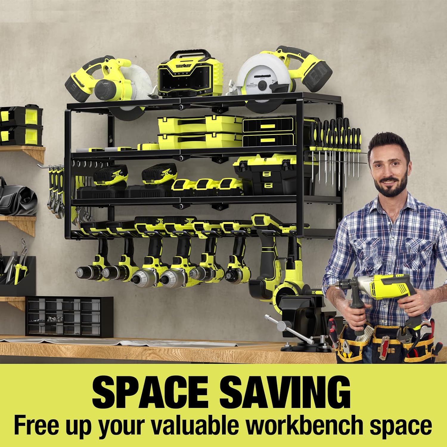 Organisateur mural pour outils - Power Tools Rack avis et prix