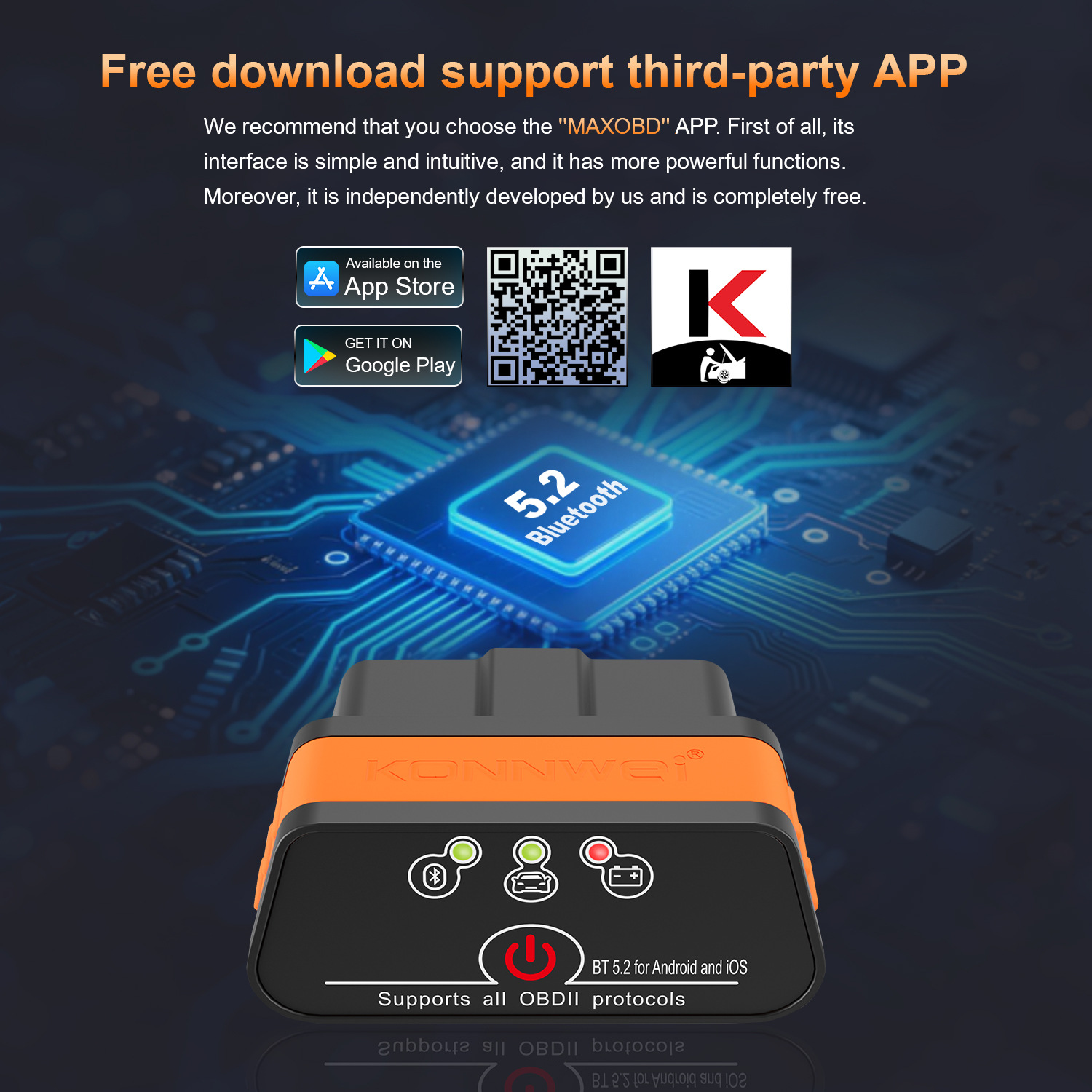 MINI OBD2 KW901 Bluetooth 4.0  - Power Tools English avis et prix