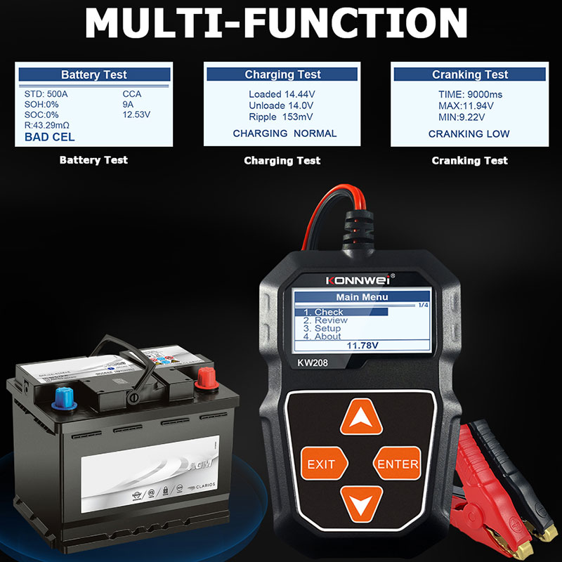 Testeur de batterie de voiture - Power Tools English avis et prix