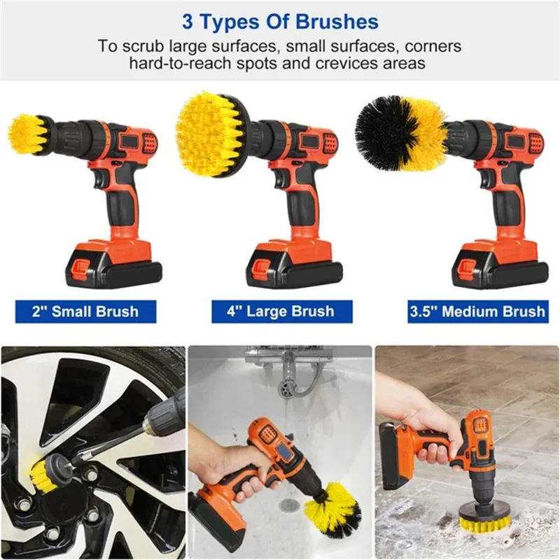Lot de 3 brosses pour perceuse - Power Tools On Sale avis et prix