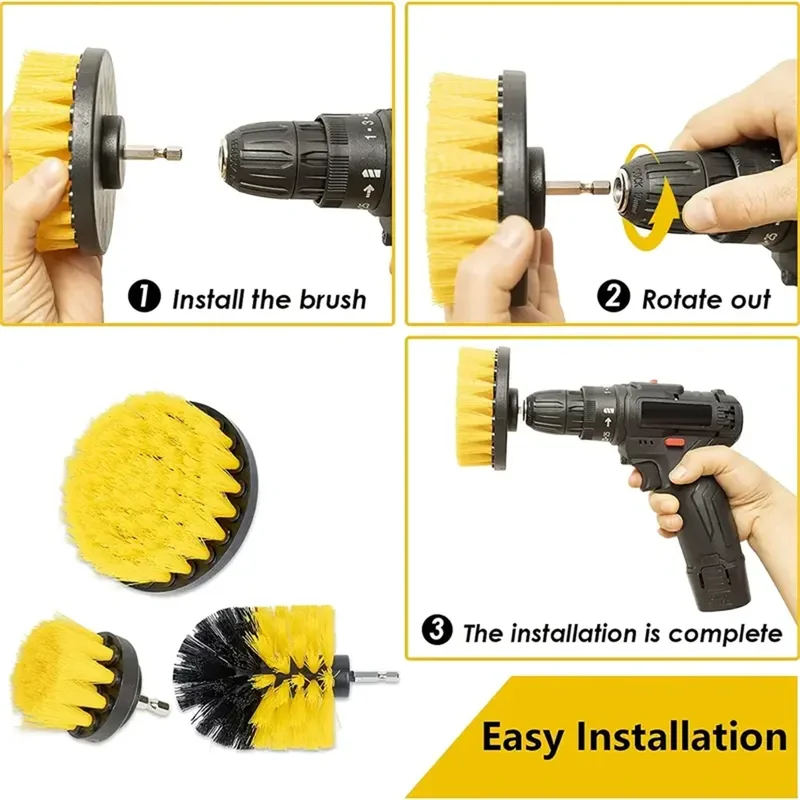 Lot de 3 brosses pour perceuse - Power Tools On Sale avis et prix